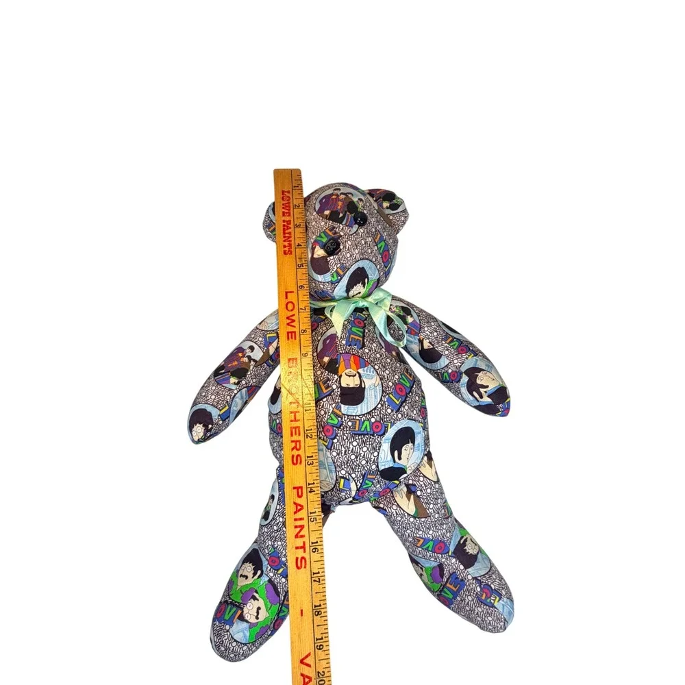 Handmade Beatles Yellow Submarine Teddy Bear All You Need Is Love Plush 18